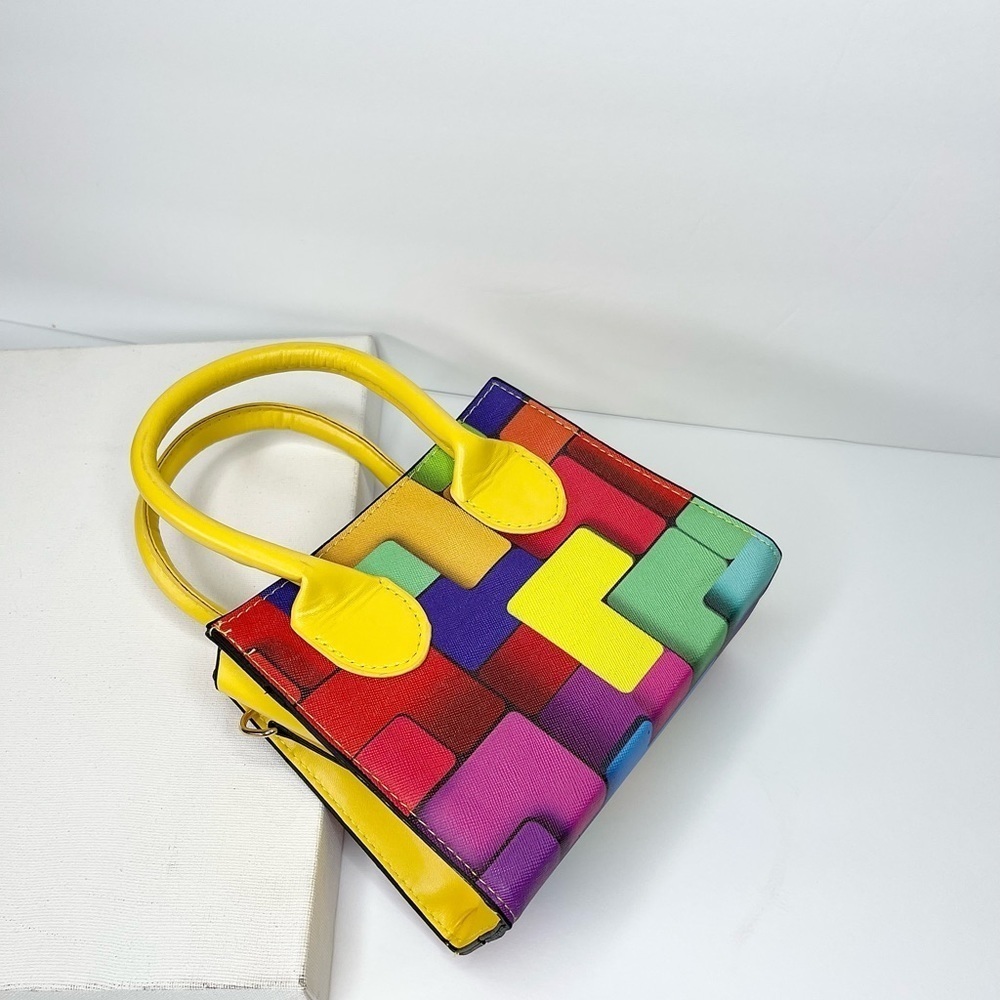 Mini Color Blocking Bag - Picture 4 of 6